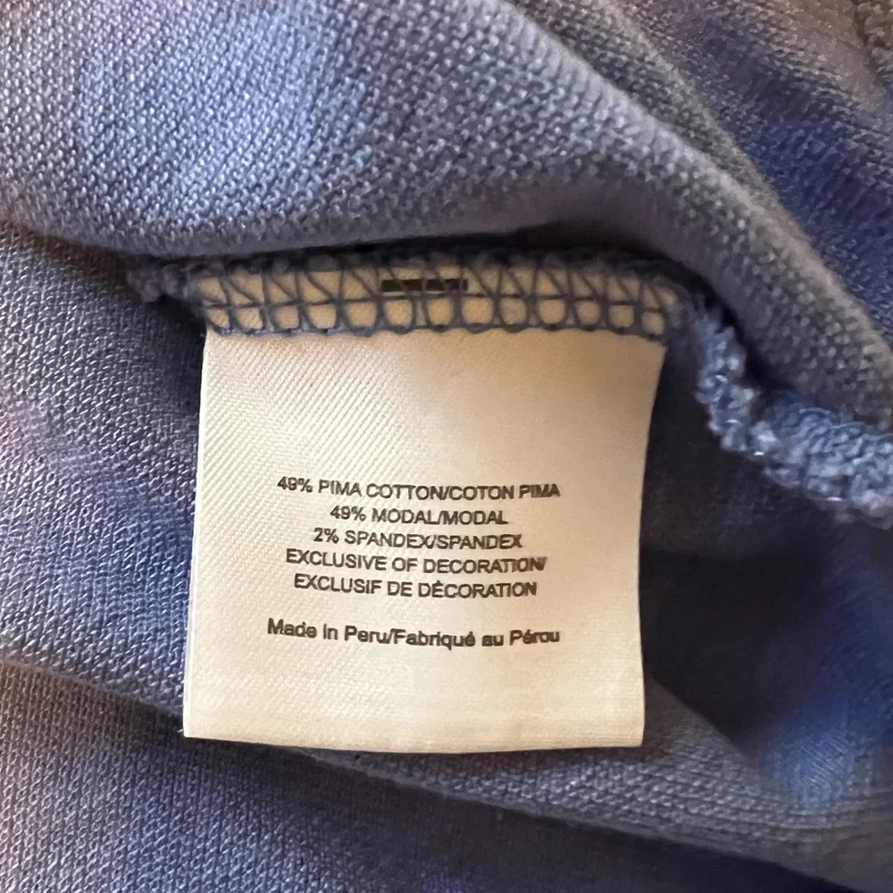 Tory Burch Golf Top-Polo, gold Zipper Women’s Size Small Light Blue - Picture 7 of 8